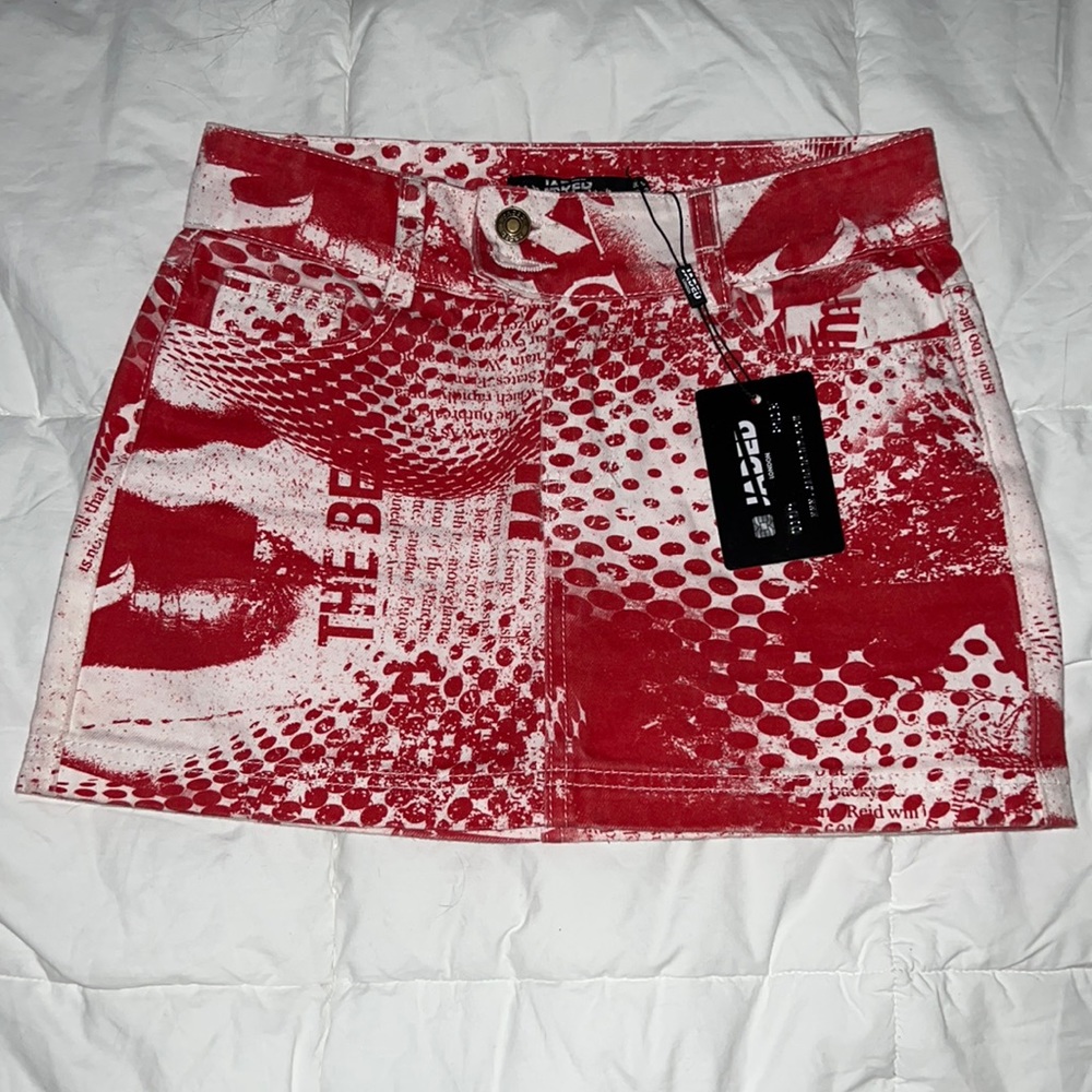 Jaded London Denim Mini Skirt